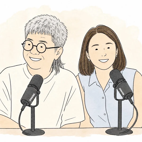 不一樣爸媽 YouTube 頻道的雙人插畫